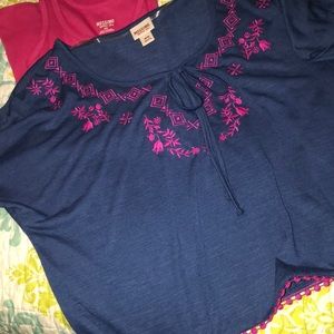 Crop top with matching tank top. barely used